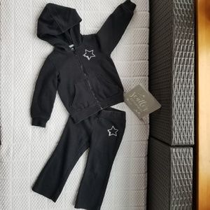 "Super Star" sweat suit (black)